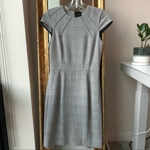 H&M Short Sleeve Gray Work Dress